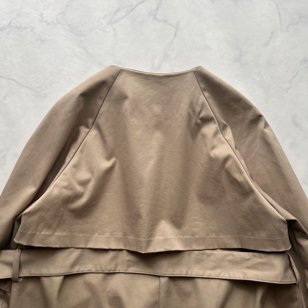 シップス ノーカラー 「UVカット/手洗い可能」FUNCTIONチノハーフコート