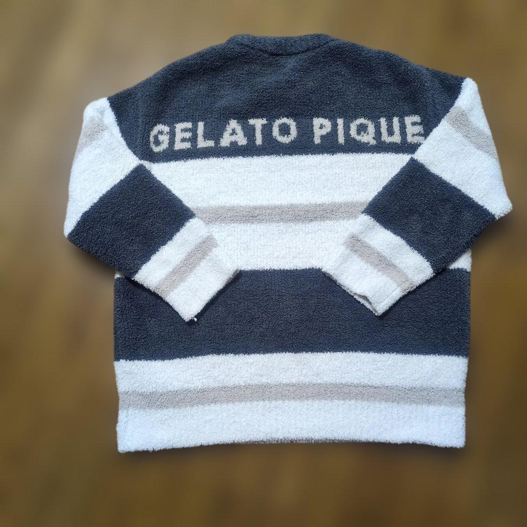 gelatopique フリース素材 ストライプ ルームウェアセット