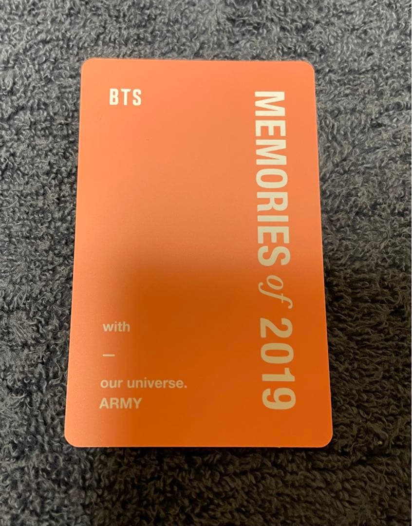 BTS Memories メモリーズ 2019 トレカ ジョングク