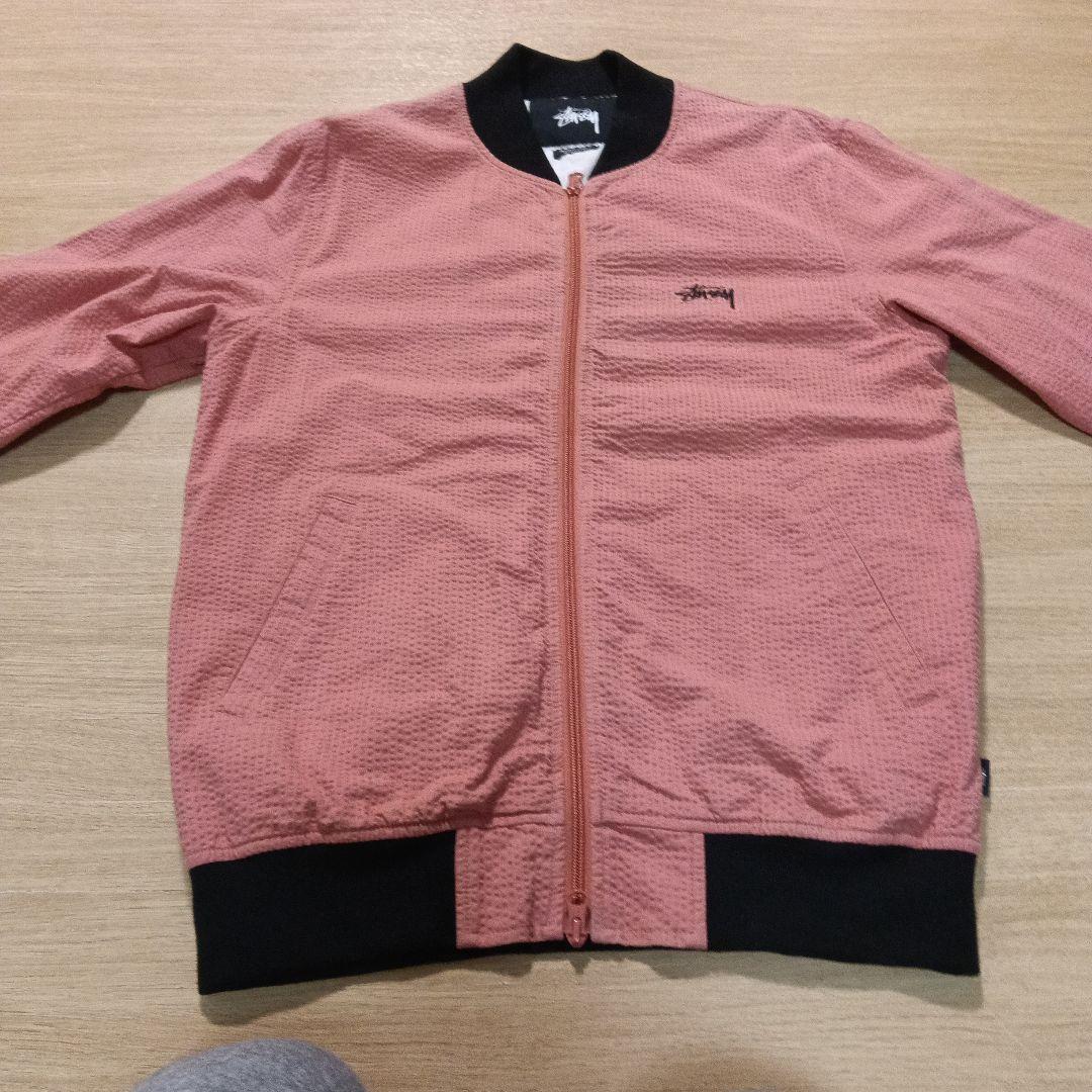 Stussy ピンク ジップアップジャケット