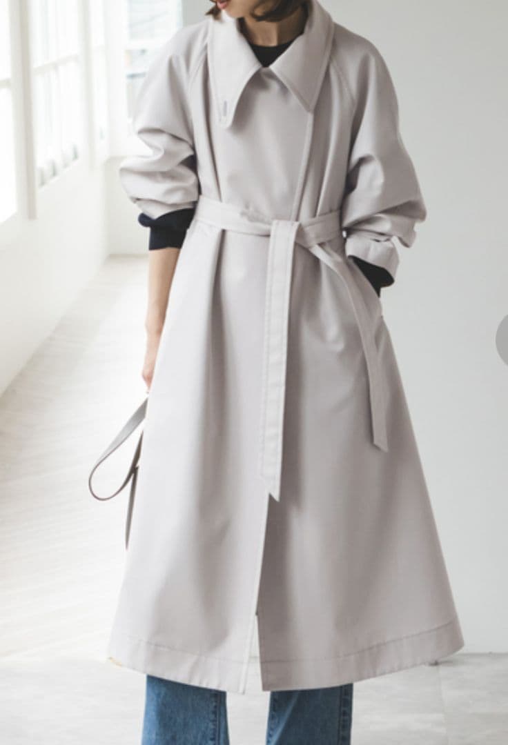 美品✨️25ss Noble グロウツイルアシメトリーカラートレンチコート