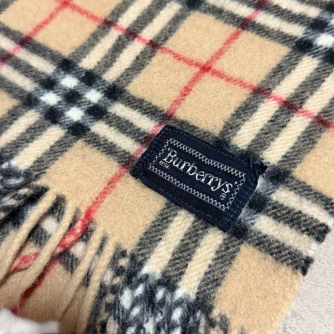 M1452❀極美品 Buberrys ノバチェック ブランケット ひざ掛け