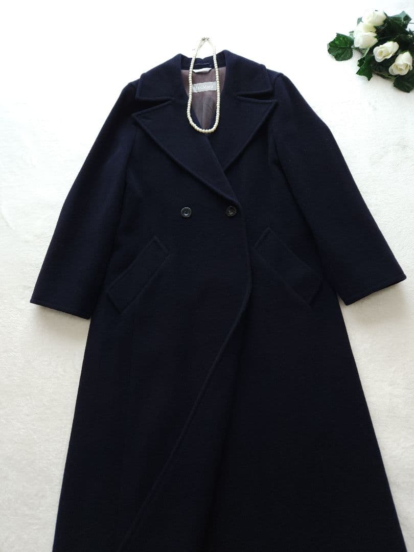 MaxMara 高級ロングコート 26万 Schurwolle *若干訳有り