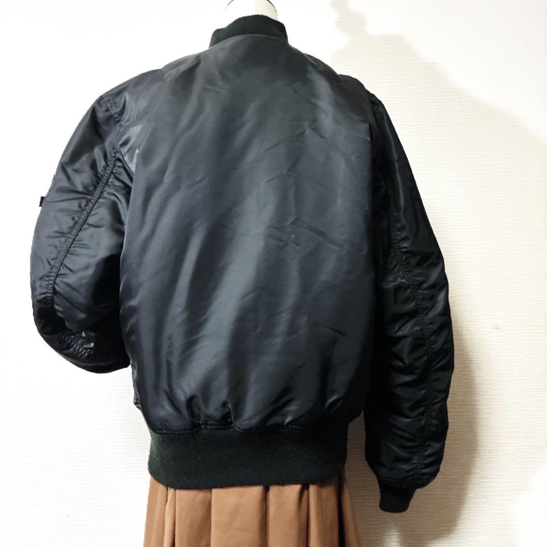 アルファ × エモダ 希少モデル MA-1 短丈 フライトジャケット アメカジ