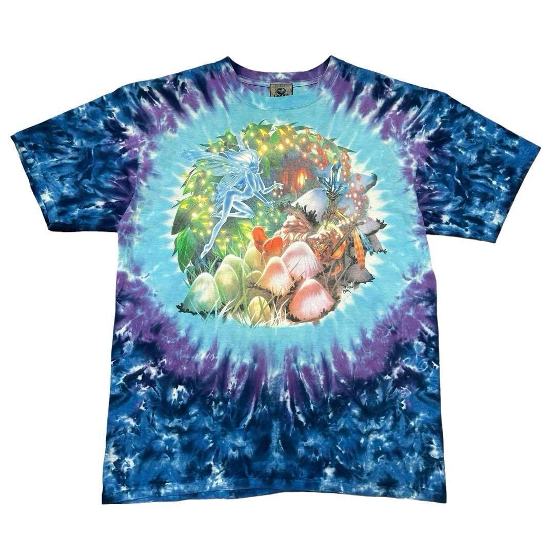 希少 Travis Scott 着用 00's LIQUID BLUE Tシャツ