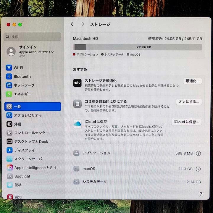 ミニPC Apple Mac mini 2023 M2 8GB MMFJ3J/A
