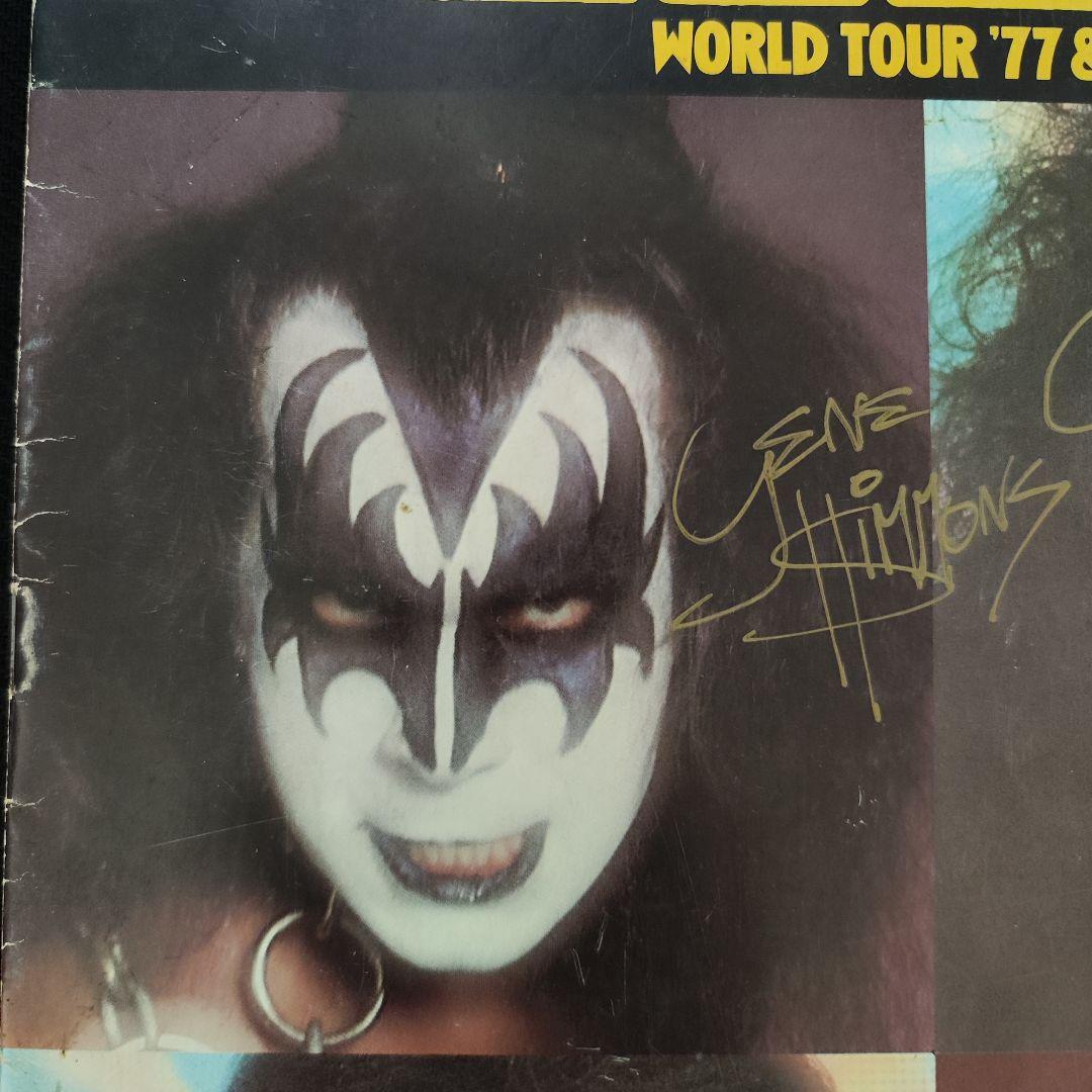 激レア!KISS ALL4 サイン入り '77＆'78 ツアーパンフ♪（訳あり）