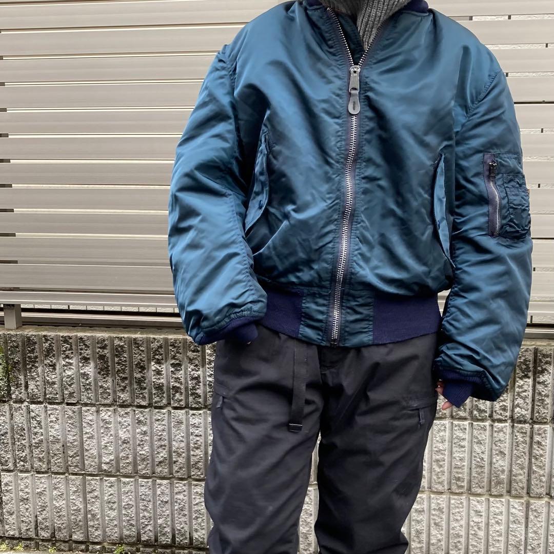 90s alpha MA-1 bomber jacket ビンテージ USA製