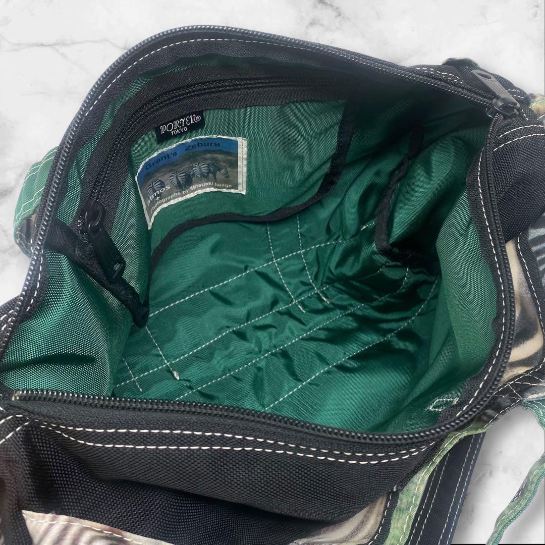 PORTER atmos 岩合光昭 ボストンバッグ バッグ シマウマ 2WAY