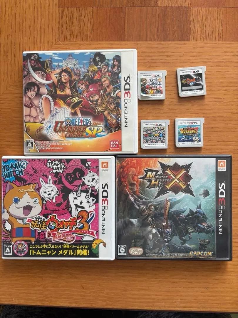 ニンテンドー3DS LL 青 本体 +SDカード4GB+ ソフト7本セット