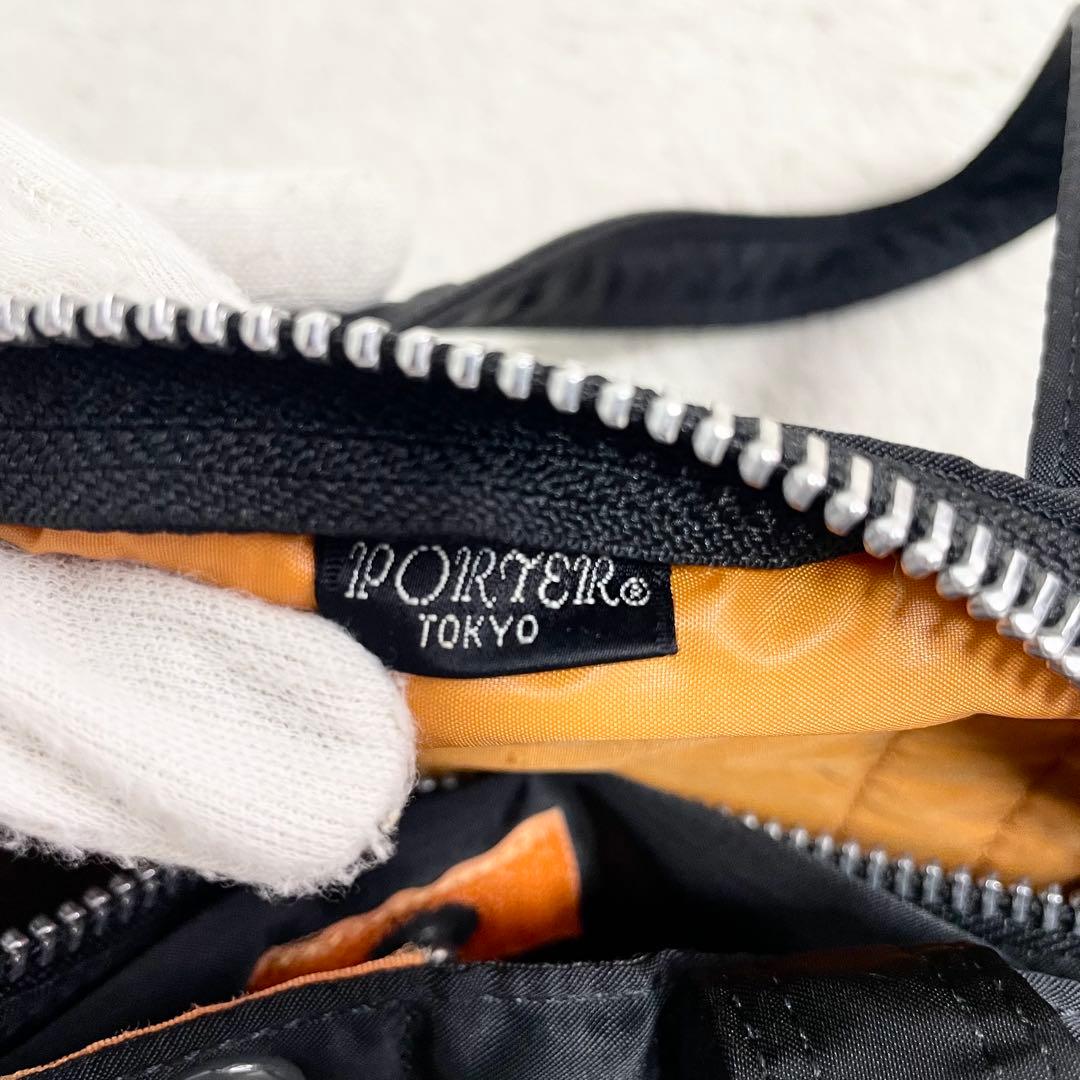 美品 PORTER ポーター タンカー ミニボストンバッグ ブラック 大容量 黒