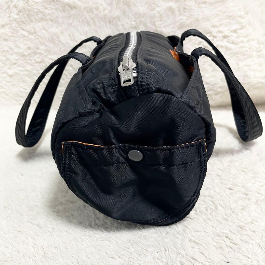 美品 PORTER ポーター タンカー ミニボストンバッグ ブラック 大容量 黒