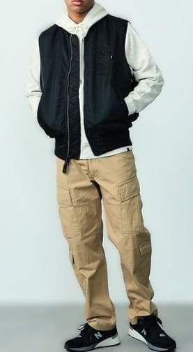 Alpha Industries アルファ MA-1 ベスト L ブラック