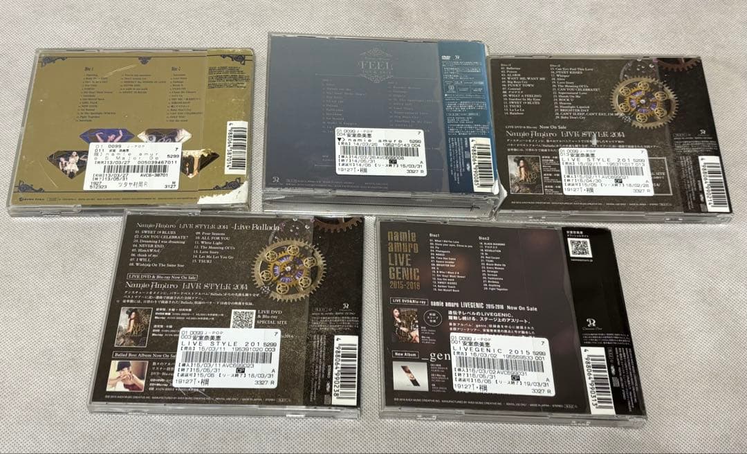 安室奈美恵 レンタル限定盤 CD ライブ・アルバム　5枚セット