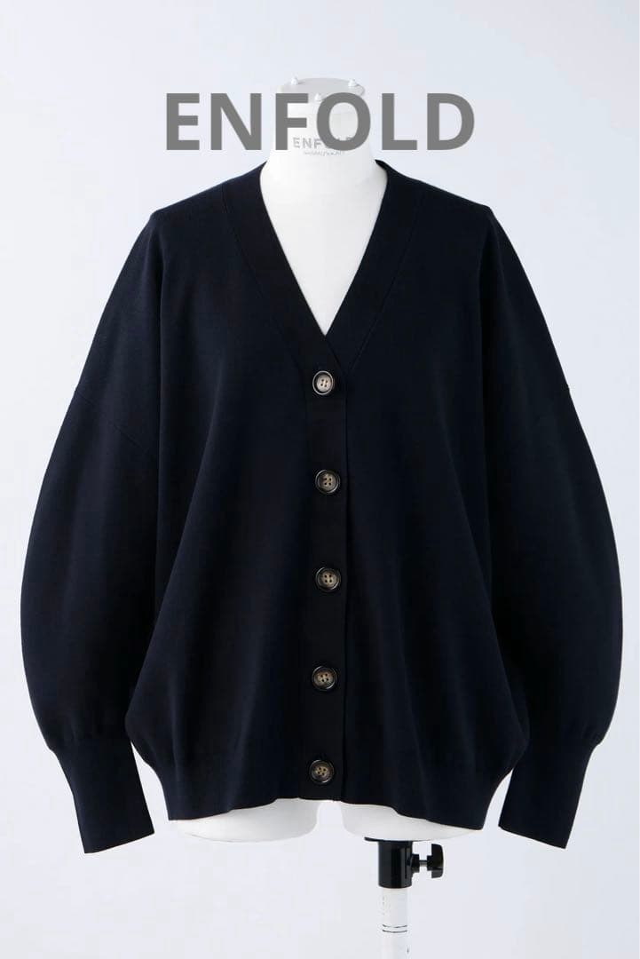 ENFOLD 2024SS CURVE-ARM CARDIGAN カーディガン