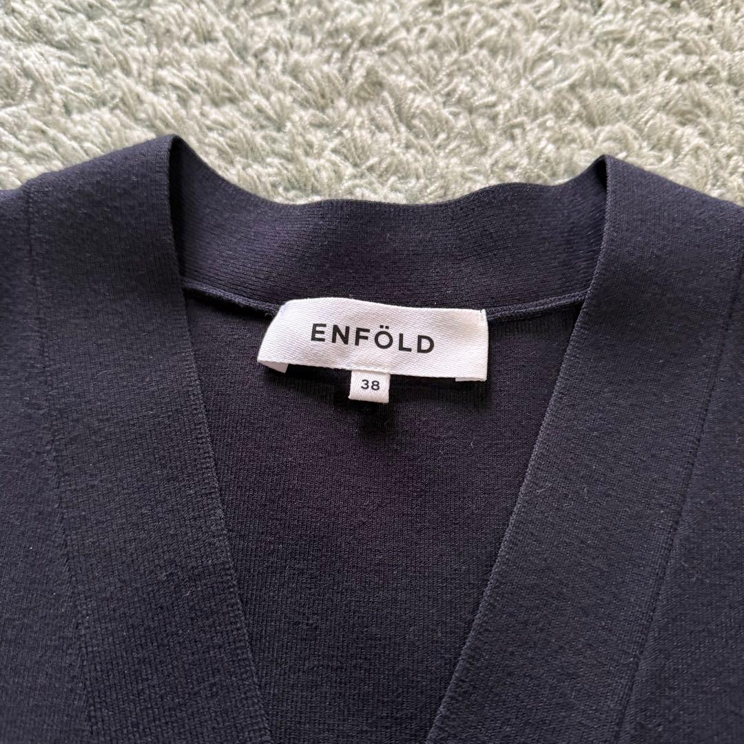 ENFOLD 2024SS CURVE-ARM CARDIGAN カーディガン