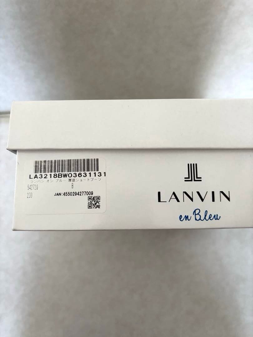 LANVIN en Bleu ランバンオンブルーヒールブーツ　サイドジップ　黒