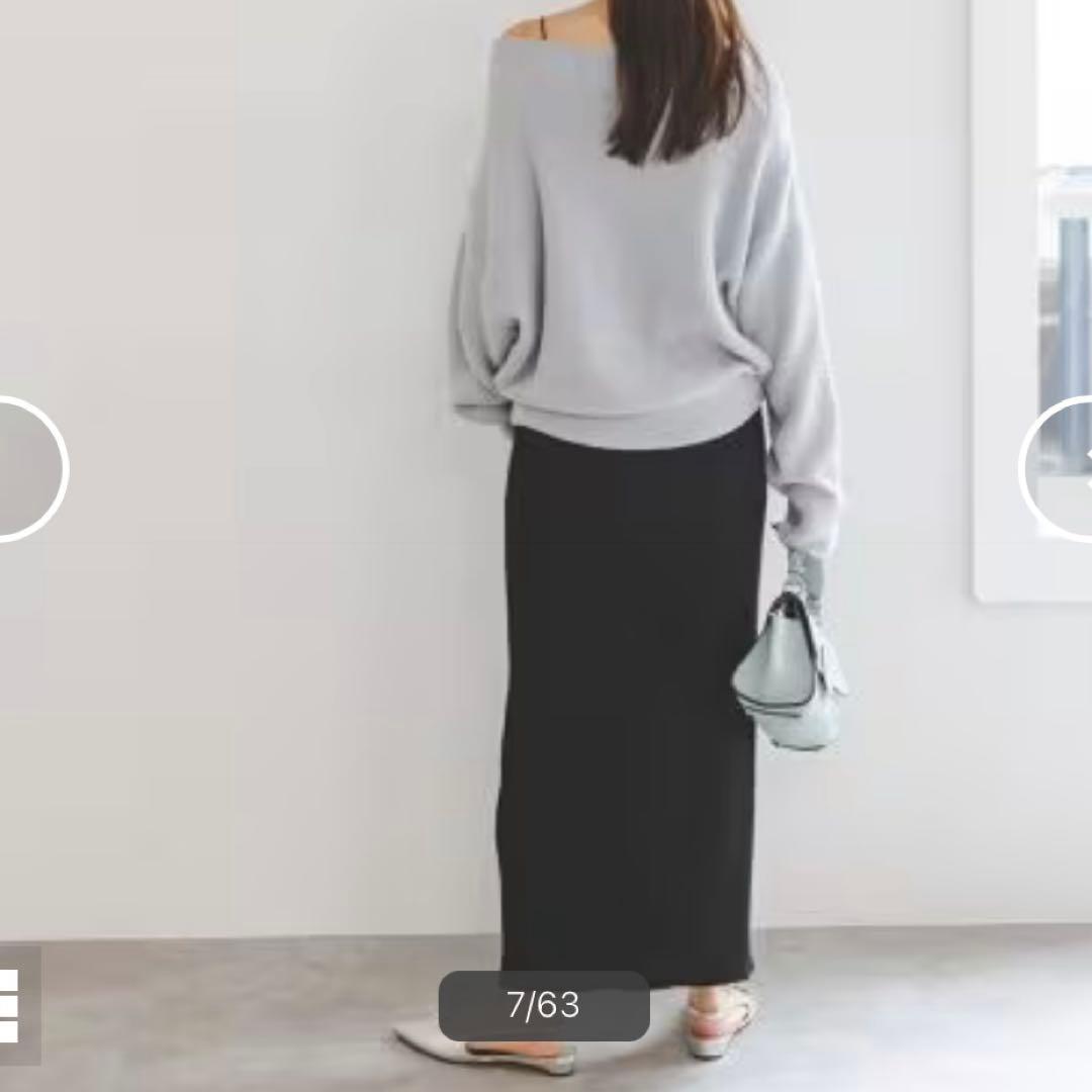 新品！NOBLEノーブル（38）トタンテレコタイトスカート ブラック