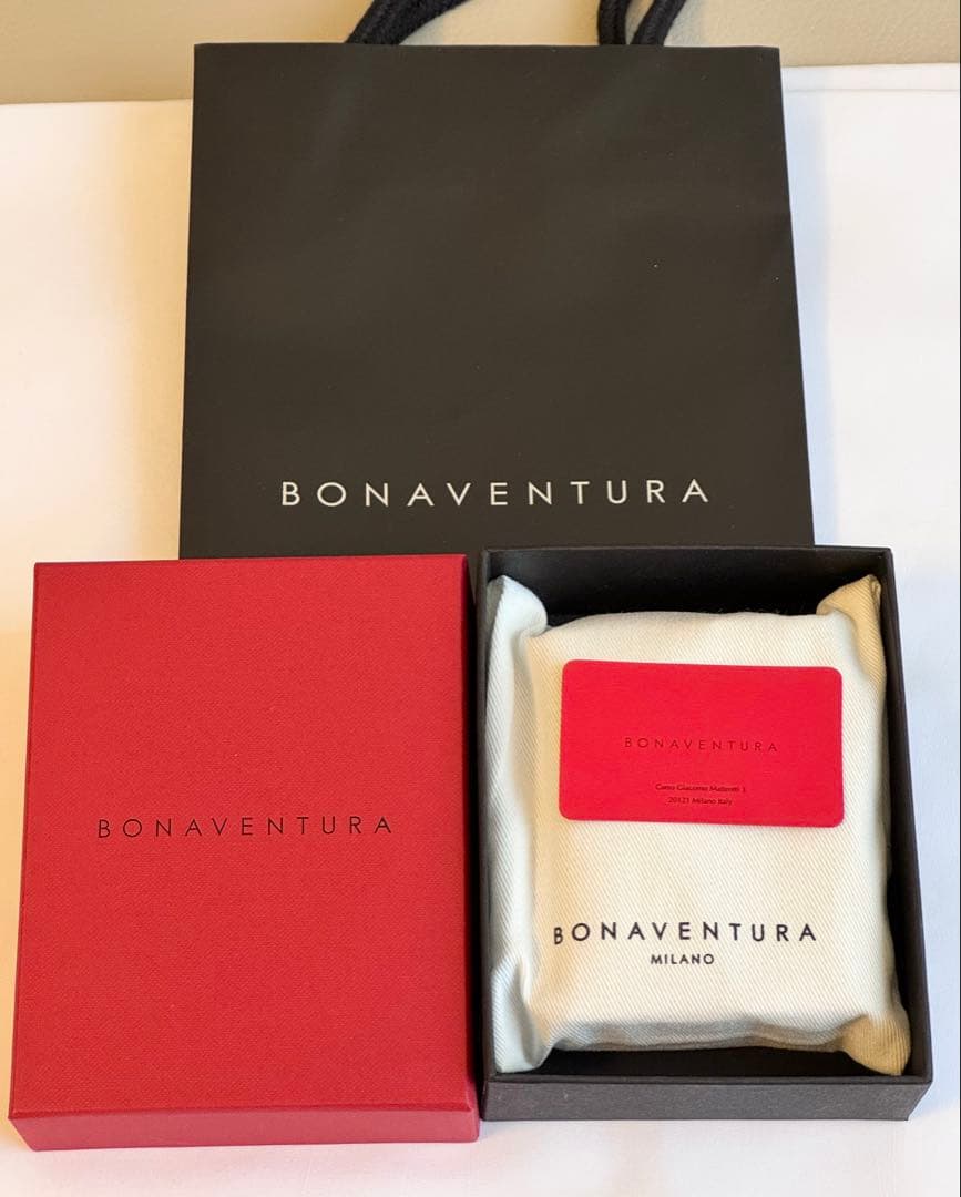 新品 BONAVENTURA スモールウォレット 三つ折り財布 グレージュピンク