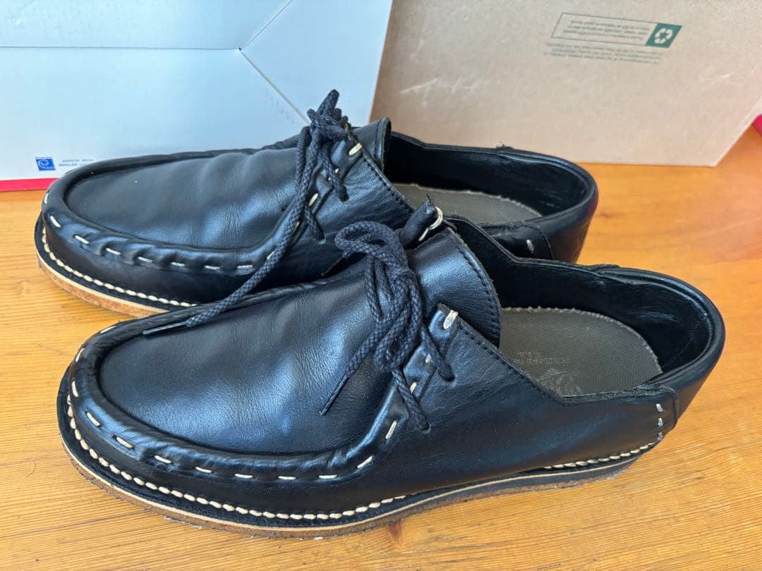 ダナー danner 黒 チロリアン クレープソール 美品 7ハーフ　モカシン