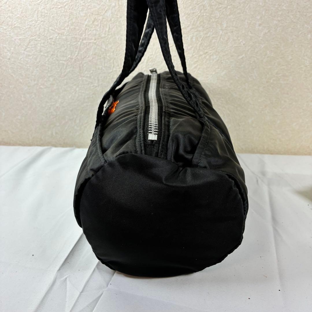 [未使用級] PORTER　タンカー　ドラムバッグ　ミニボストン　S　ブラック
