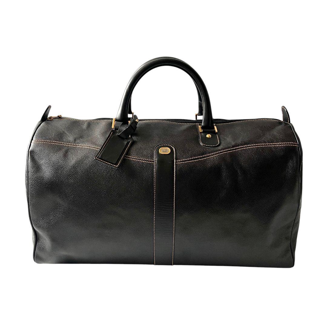 良品★dunhill ダンヒル　ボストンバッグ　ビジネスバッグ　レザー　黒