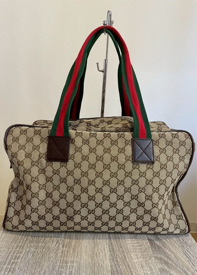 美品⭐︎GUCCI GGパターン ボストンバッググッチ シェリーライン