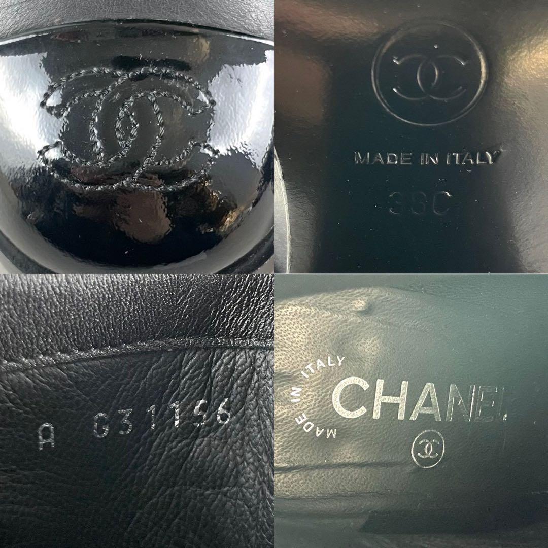 極美品✨CHANEL ココマーク 本革 レイヤード チャンキーヒール ブーツ