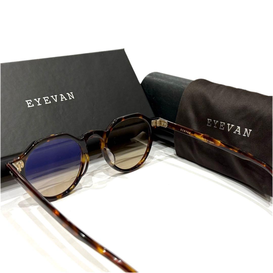 【極美品】正規品EYEVAN Attache 47 TORT 純正ブラウンレンズ
