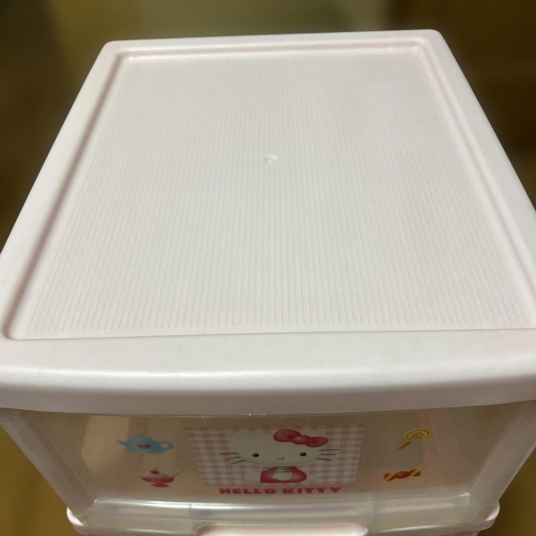 HELLO KITTY 3段衣類収納ケース ピンク