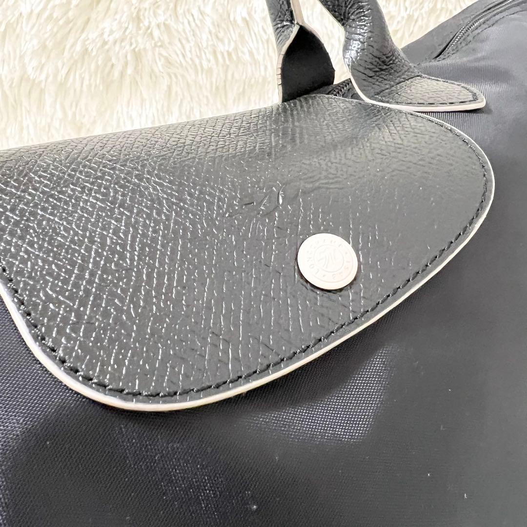 【大容量】LONGCHAMP ロンシャン ボストンバッグ ナイロン ブラック