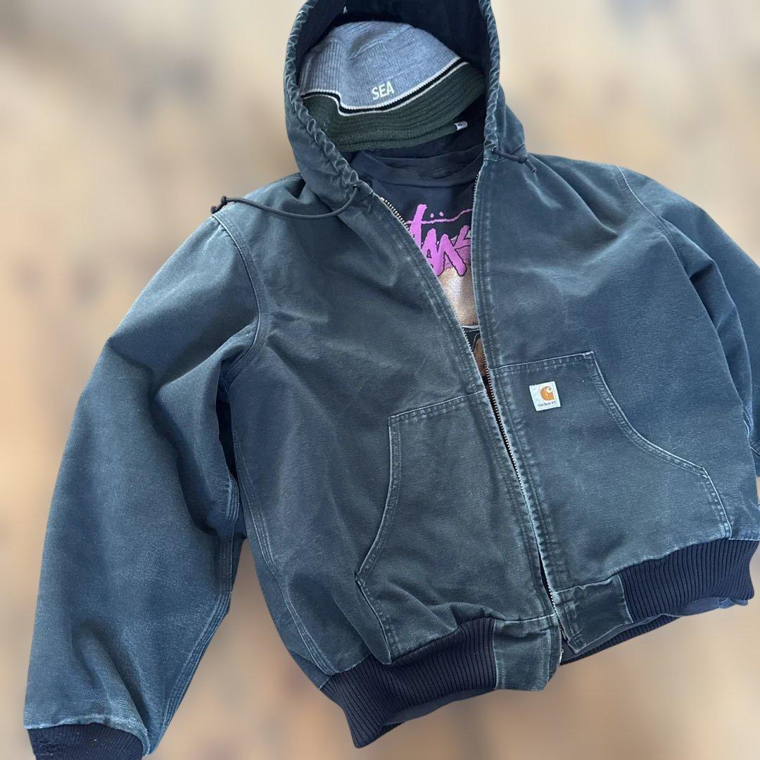 Carhartt 鬼ブラックフェード　アクティブジャケット　Lサイズ