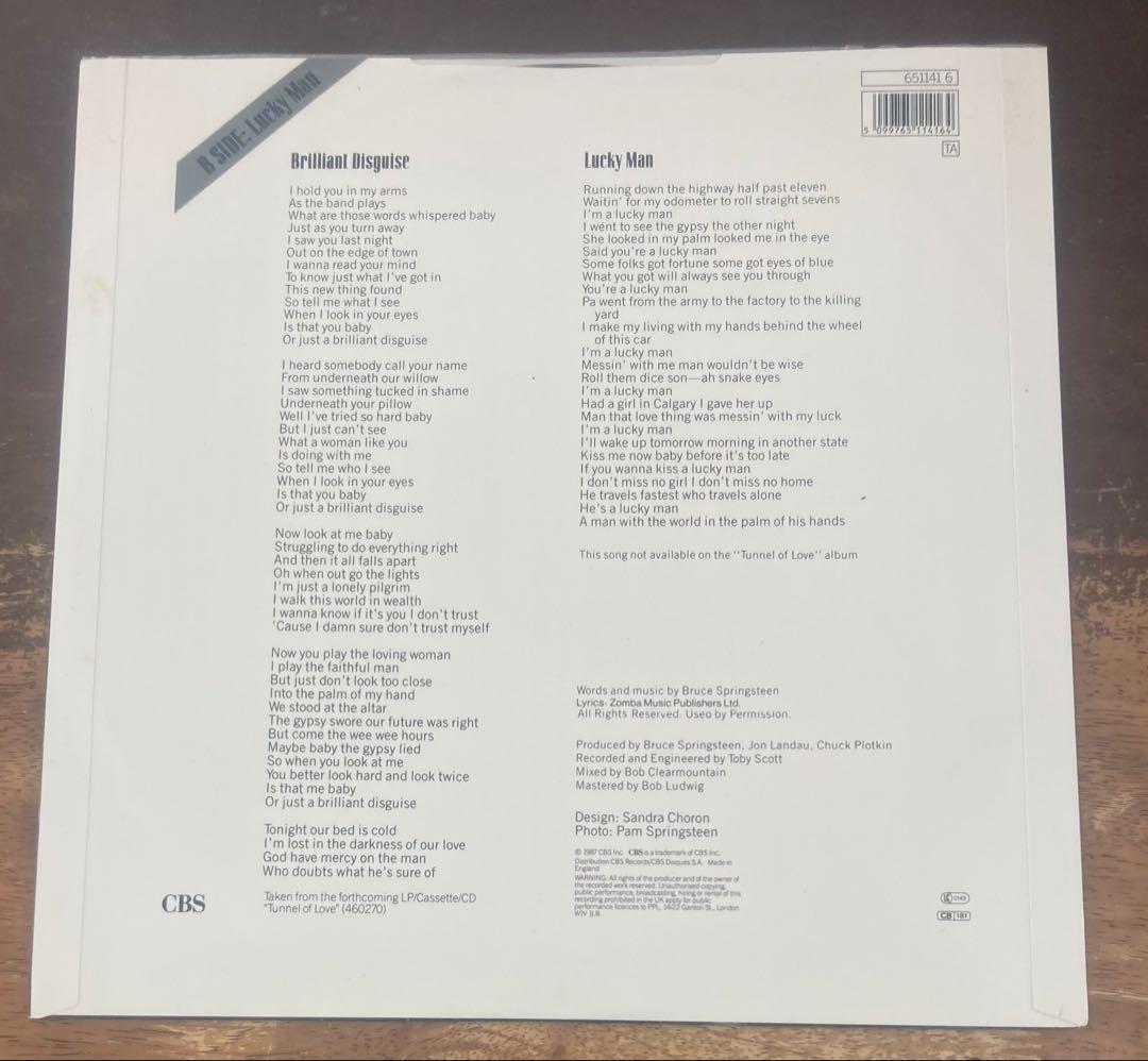 ◾️極美盤◾️究極最高音質12インチ2枚まとめて◾️ BRUCE SPRINGSTEE