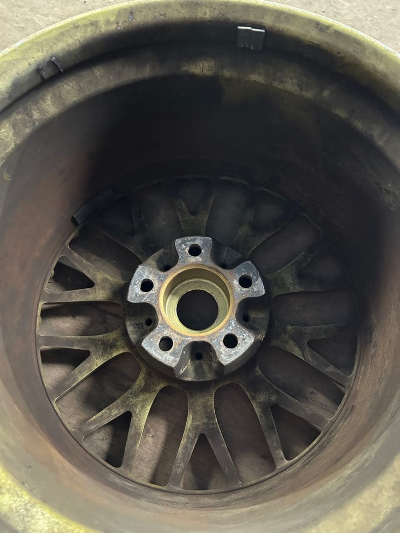 AE様 BBS 17インチ ゴールドホイール　5ケツ　PCD114.3