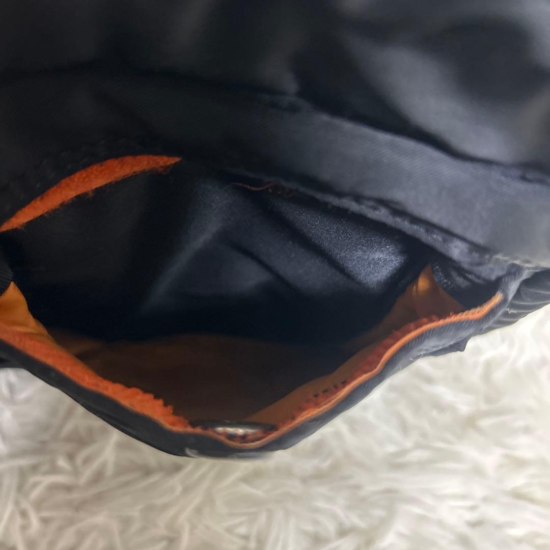 【美品】PORTER タンカー 2層式 ショルダーバッグ 黒