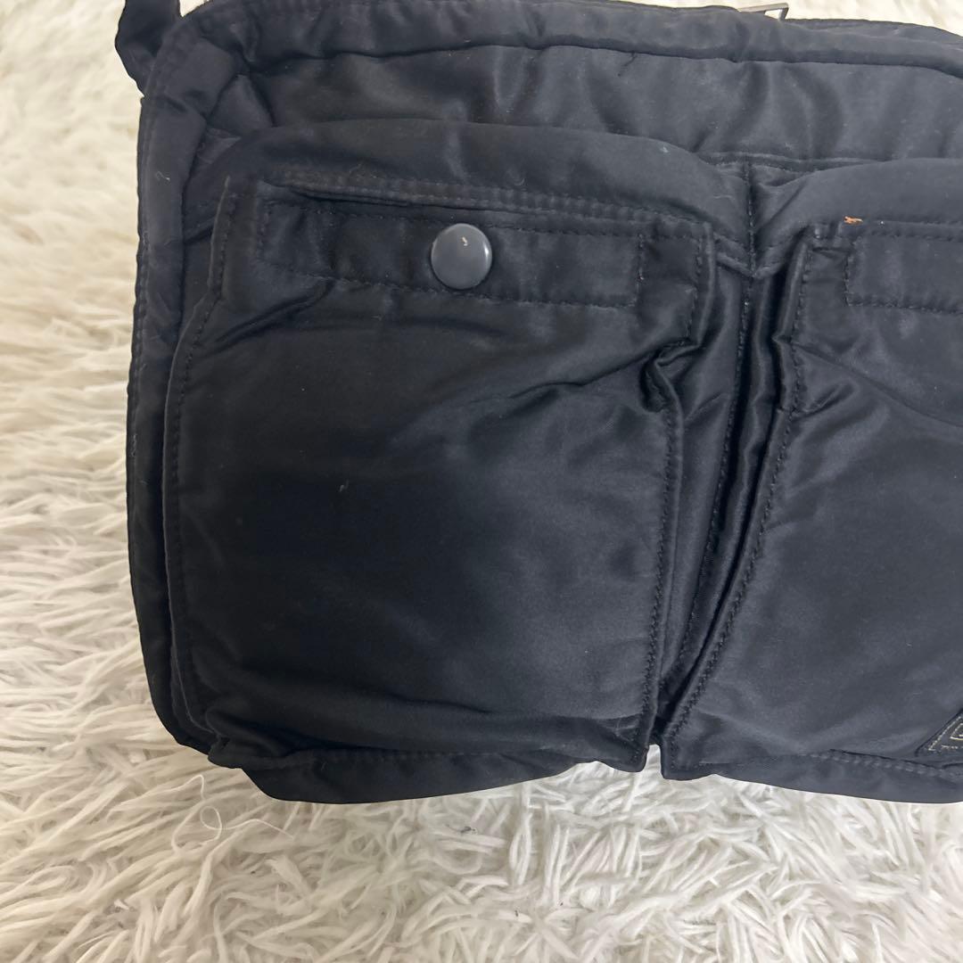 【美品】PORTER タンカー 2層式 ショルダーバッグ 黒