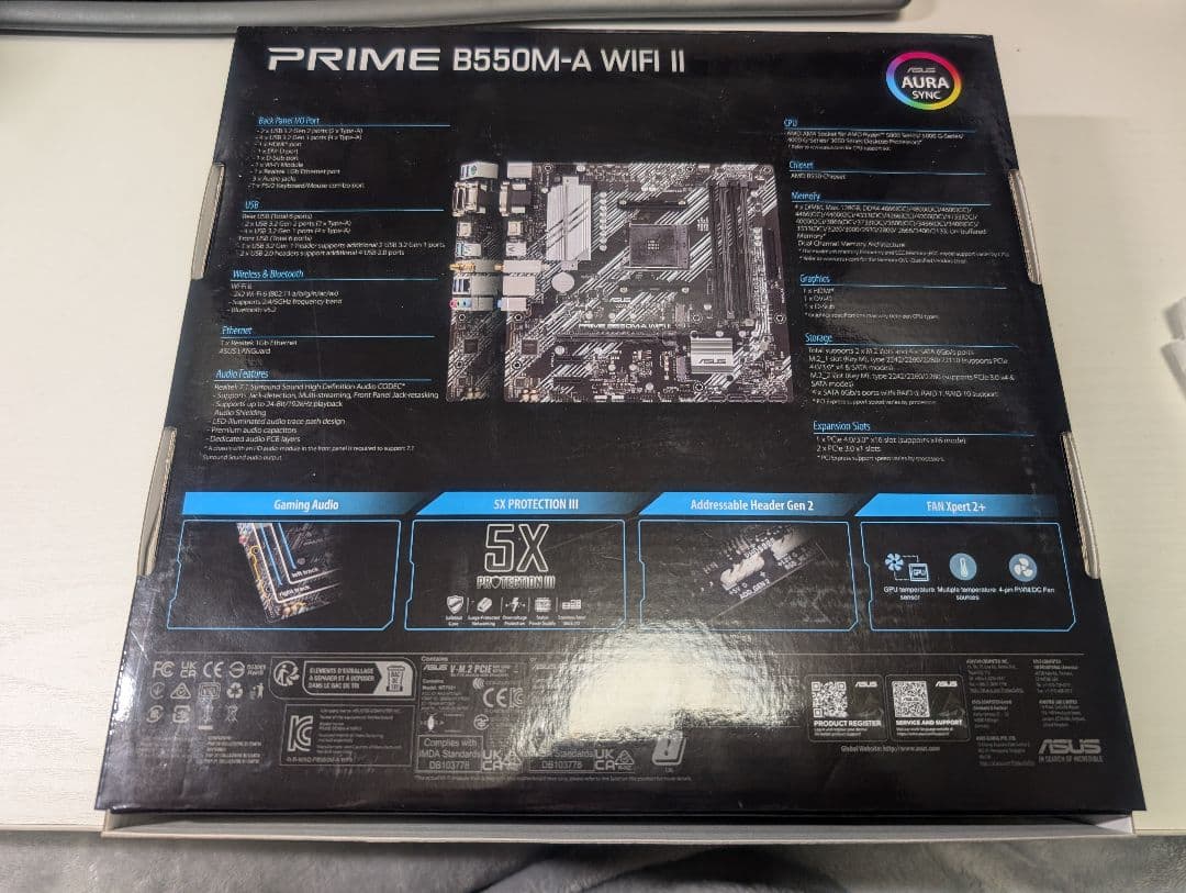 マザーボード ASUS PRIME B550M-A WIFI II