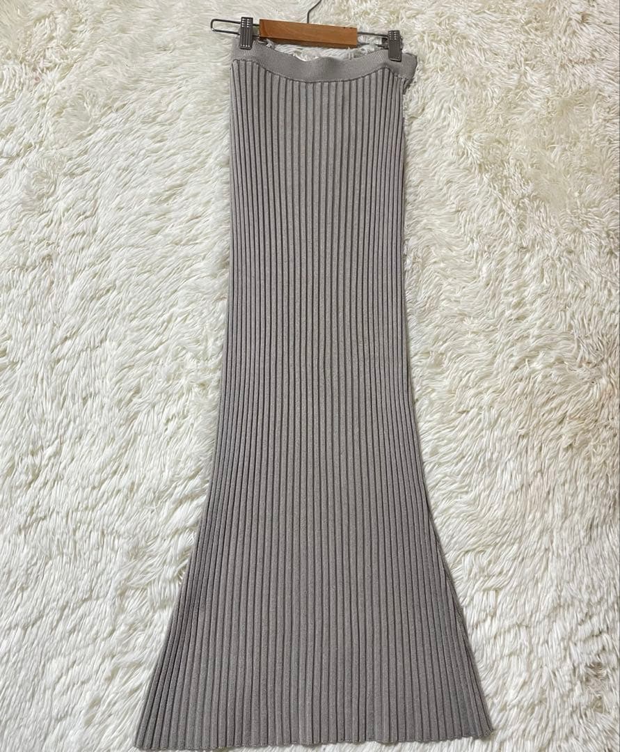 新品　Whim Gazette ロングスカート　ライトベージュ　タグ付き