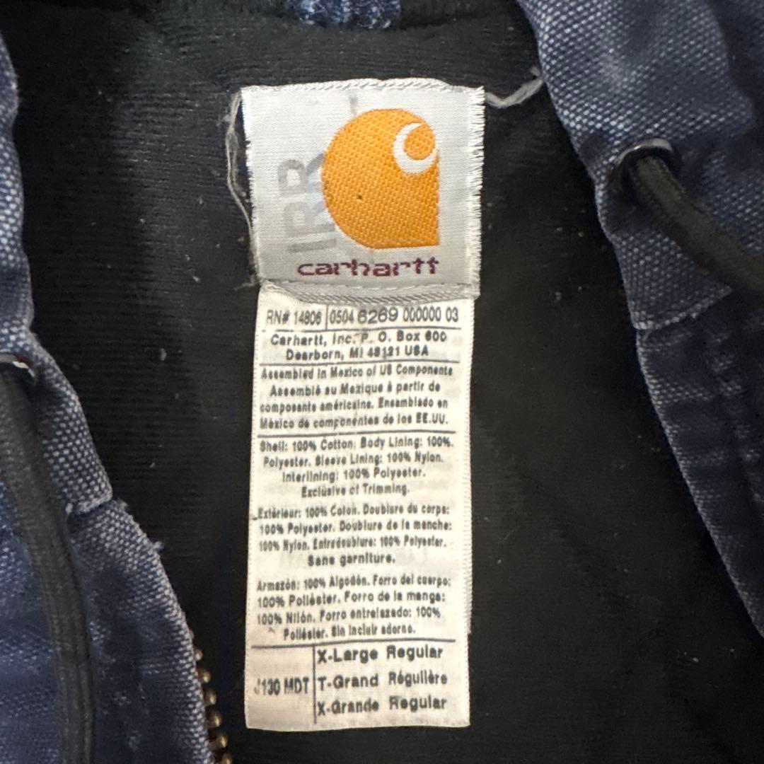 モ*太様 Carhartt フード付きジャンパー ネイビー X-Large