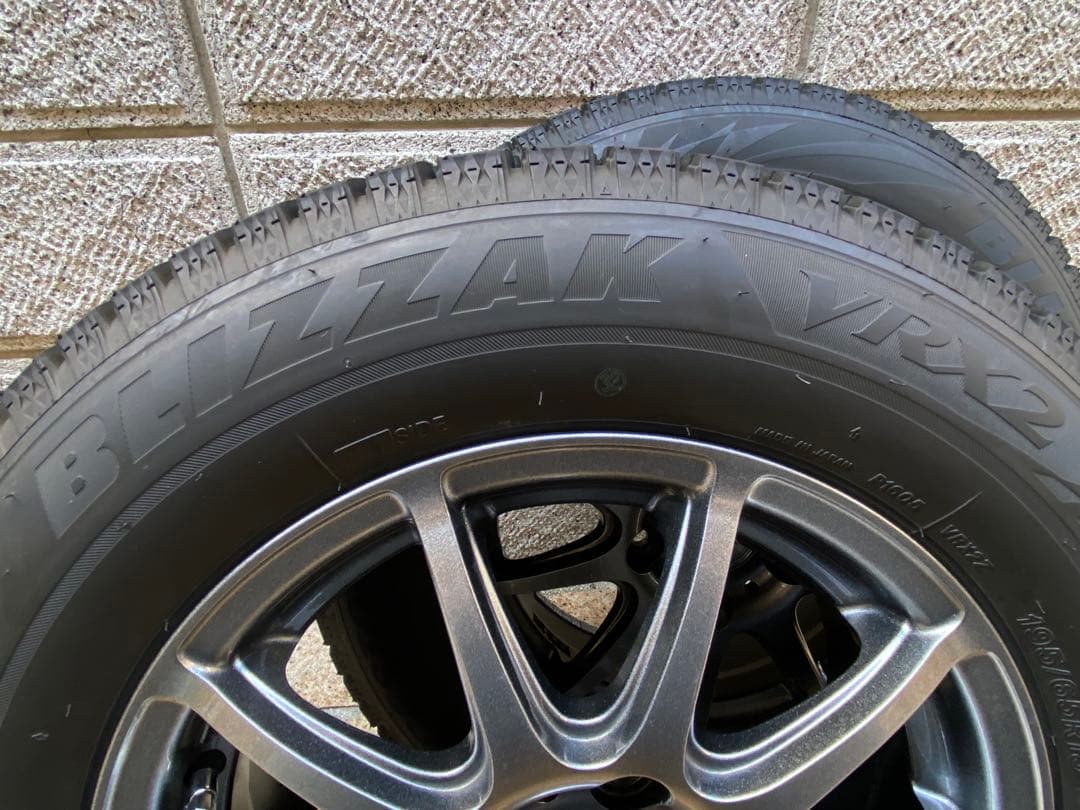 195/65R15 スタッドレス ホイールナット付4本セット ブリザックVRX2