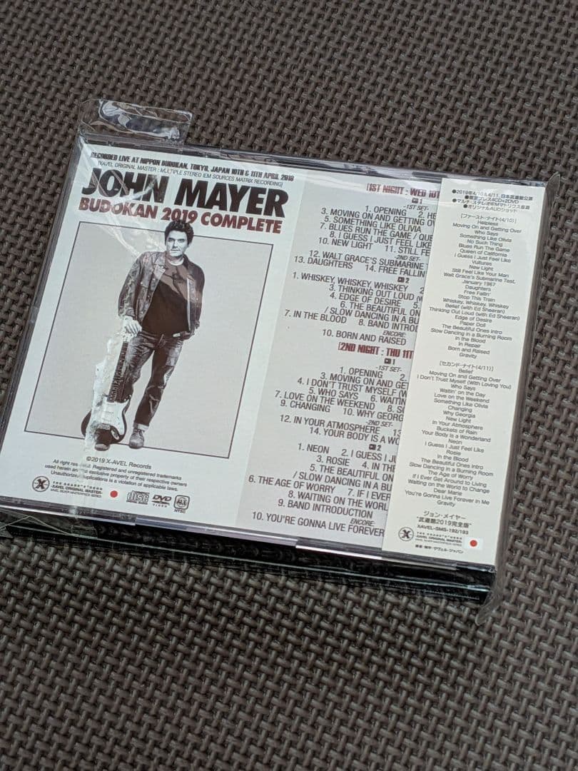 JOHN MAYER / BUDOKAN 2019 COMPLETE 初回限定盤