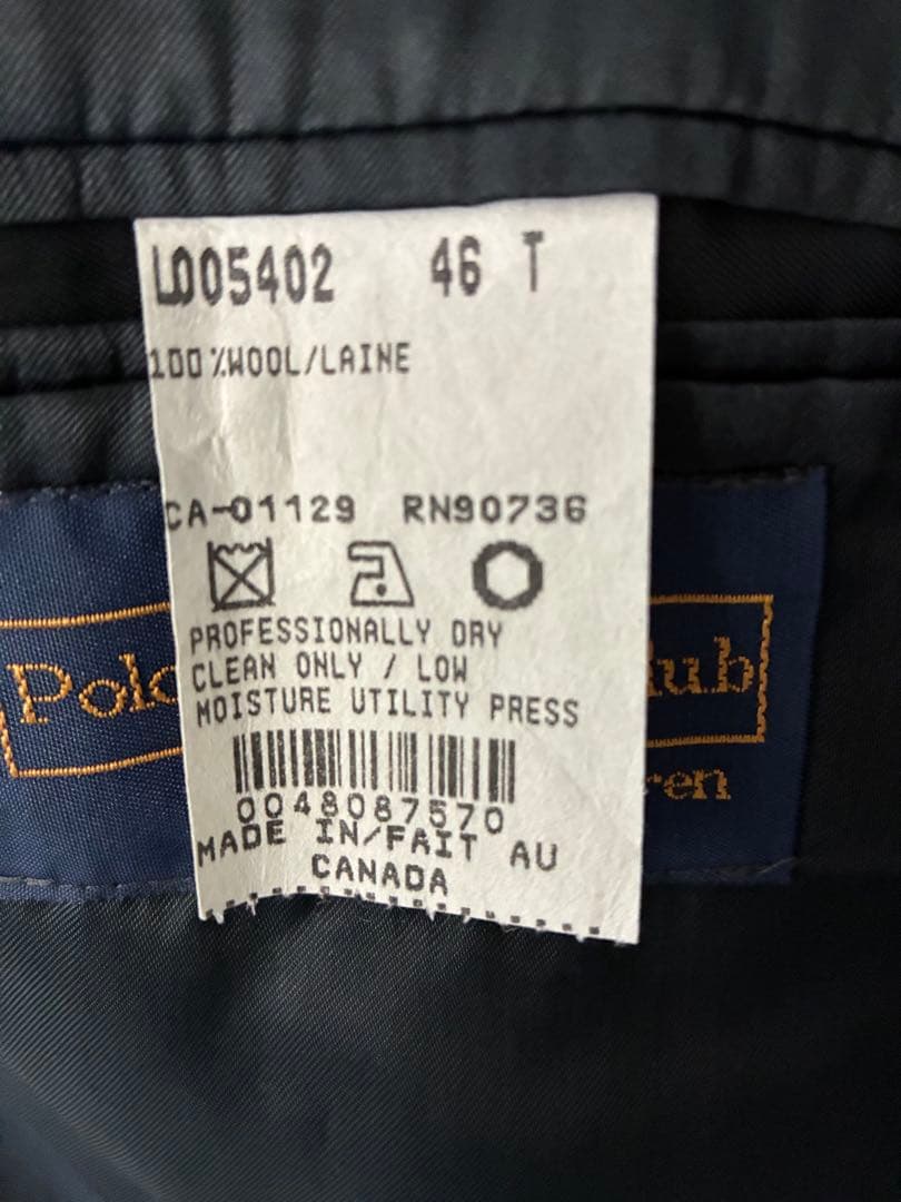80〜90s ラルフローレンPolo University Club 紺ブレザー