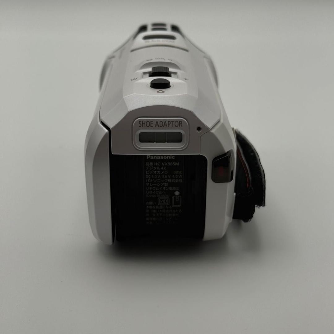 【美品】Panasonic HC-VX985M ホワイト　4Kビデオカメラ