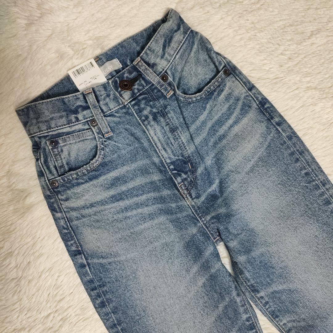 新品 MOUSSE size 22 MVS フレアデニム ライトブルー マウジー
