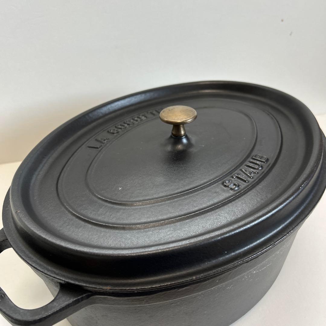 STAUB ストウブ　ピコ　ココット　マット黒　37cm