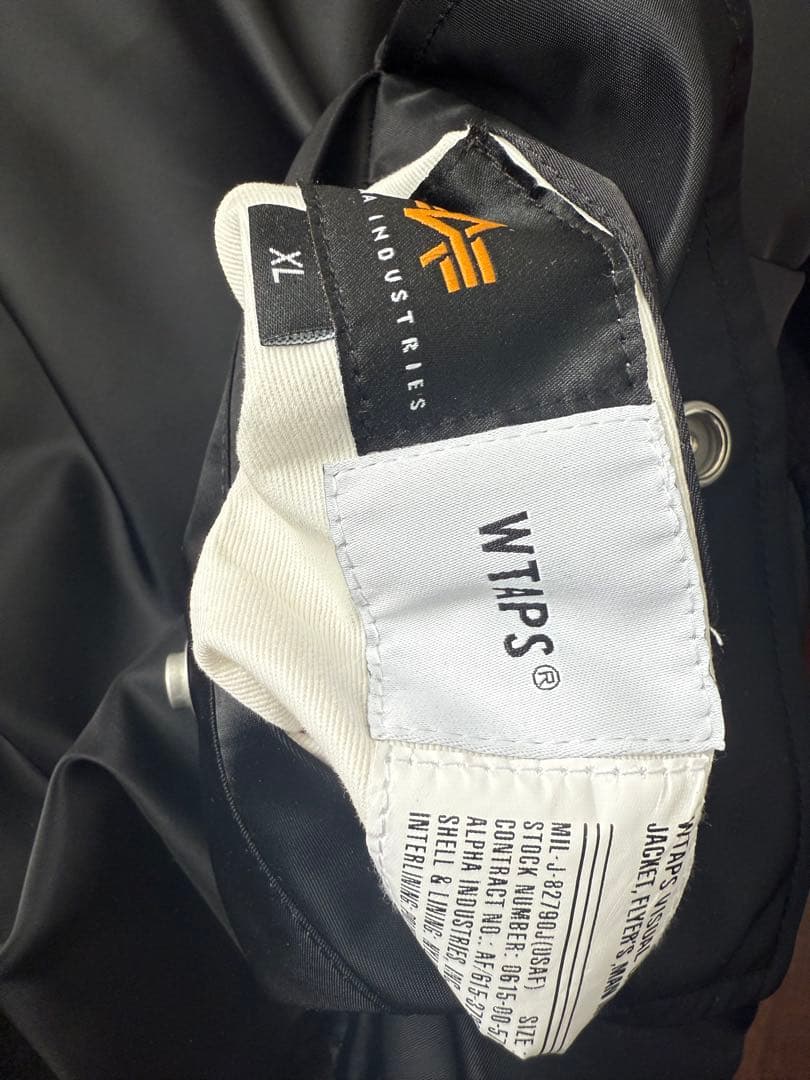 初売 WTAPS × ALPHA MA-1 JKT 黒 size4