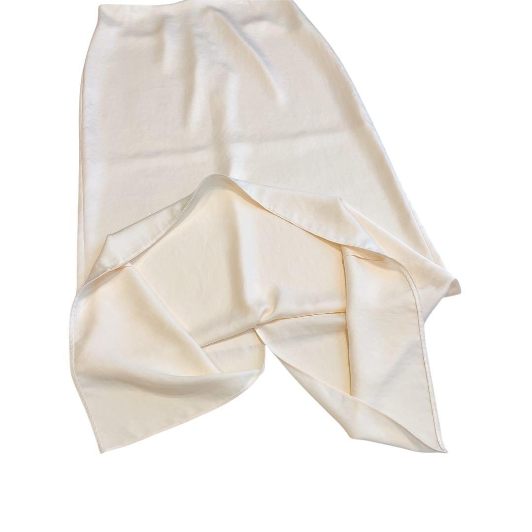 リアムプラージュ　plage スラックスサテンスカート　38 キナリ　美品