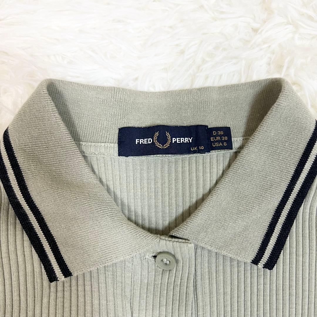 美品✨フレッドペリー ポロシャツ Ribbed Polo Shirt G5138