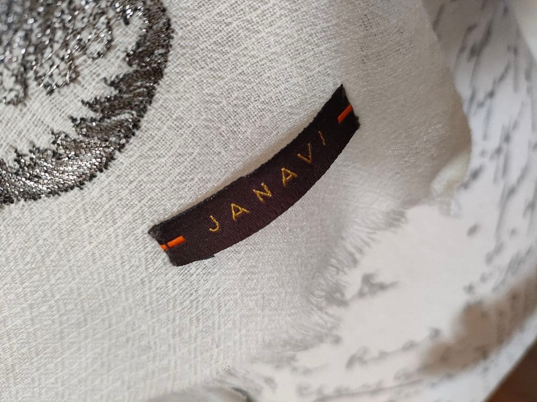 超美品　JANAVI ストール　ショール　大判　カシミヤ100