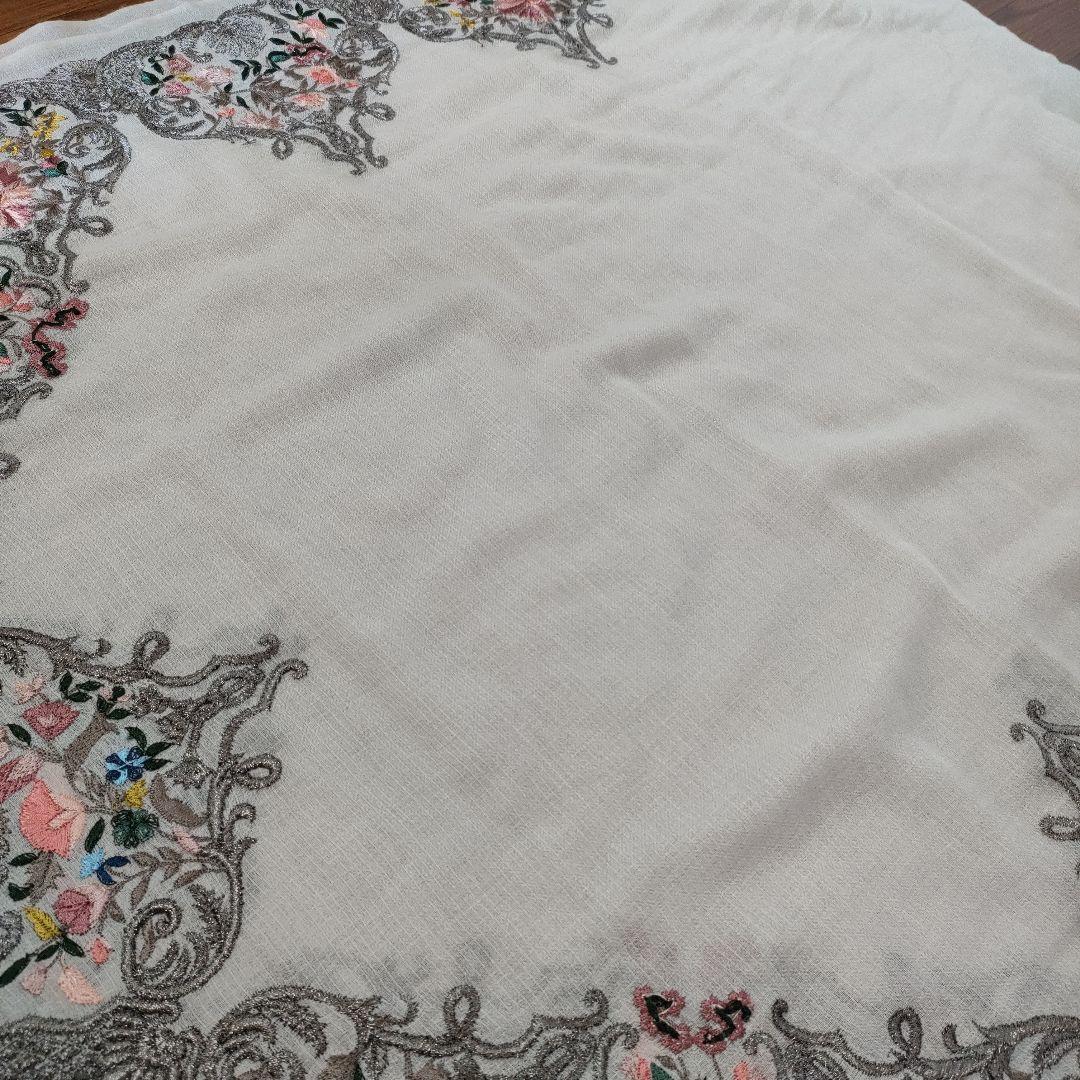 超美品　JANAVI ストール　ショール　大判　カシミヤ100